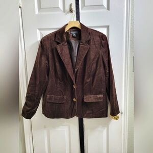 NWOT - Chocolate colored blazer - size 1X